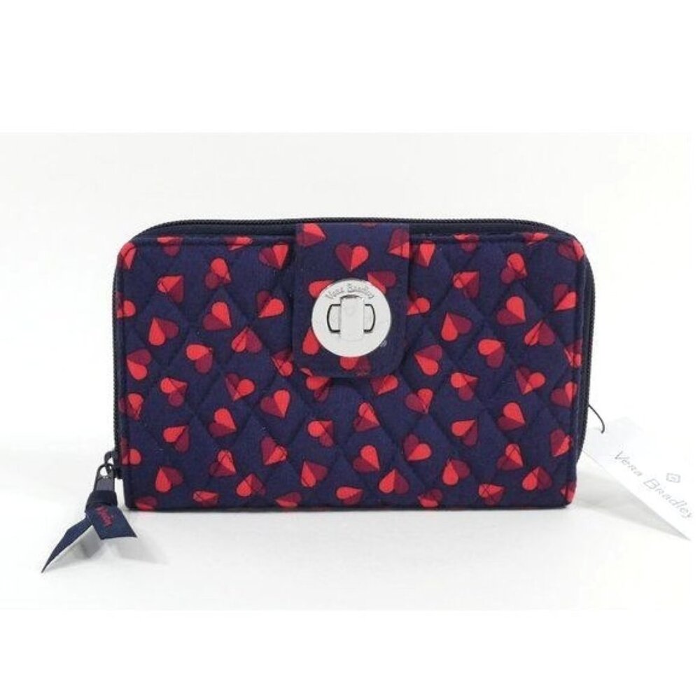 Vera Bradley Sweet‎ Hearts RFID Turnlock Wallet NWT